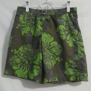 OLD NAVY | size 10 | Tropical Plant Swim Shorts | Mesh Lining